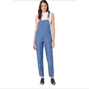 WeWoreWhat Basic Cotton/Linen Overalls~NWOT~ Chambray Sz. Small